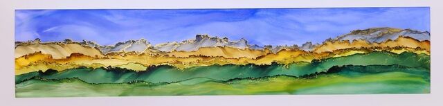 Panorama Landscape Framed 25 x 92 cm PL004