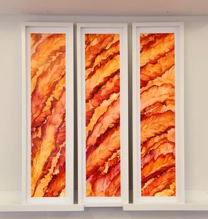 Abstract Art Panel 25 x 92 cm PA012