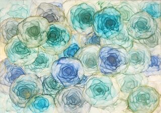 Flower Art A2 in an A1 Frame A1F002