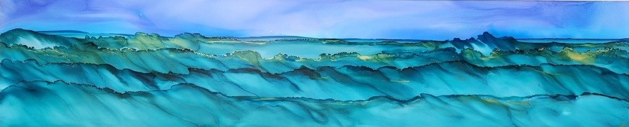 Panorama Seascape Framed 25 x 92 cm PS006