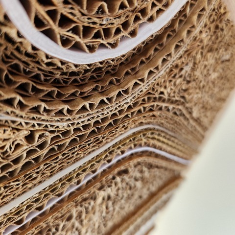 Textured Lightworks - Corrugated Cardboard Art